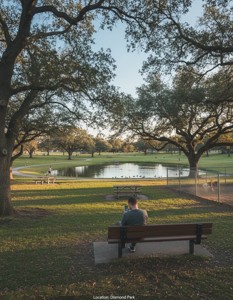 The view at Diamond Park.