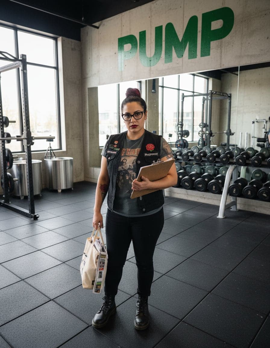 Candid photo of Marisol Vega at Pump Fitness.
