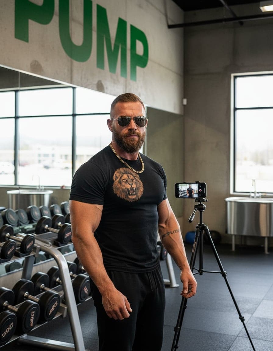 Candid photo of Brent Kowalski at Pump Fitness.