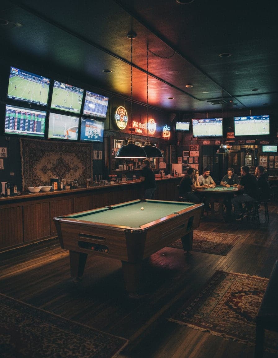 The view at The Rug Pub.
