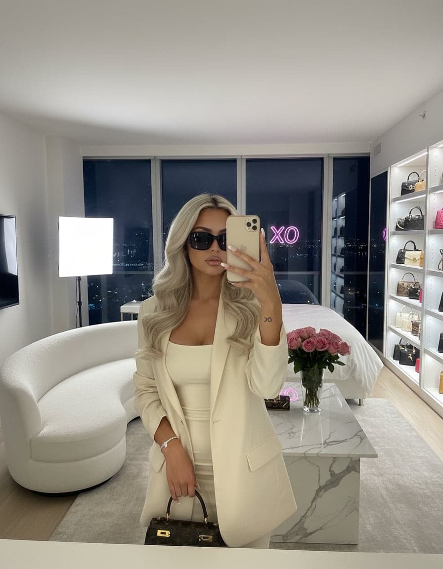 Selfie of Lexi Monroe at Ansem Towers, Unit 3302.