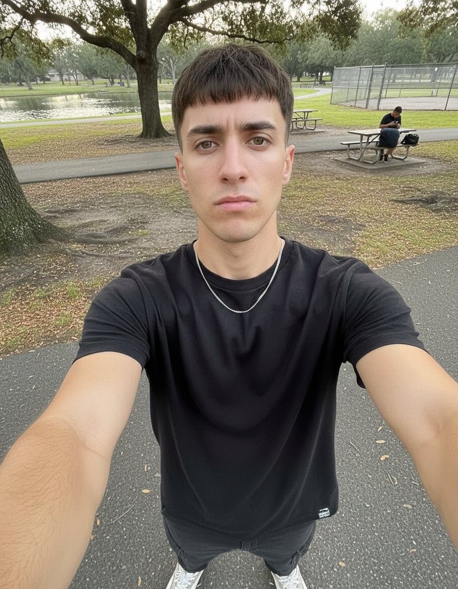 Selfie of Jace Holloway at Diamond Park.